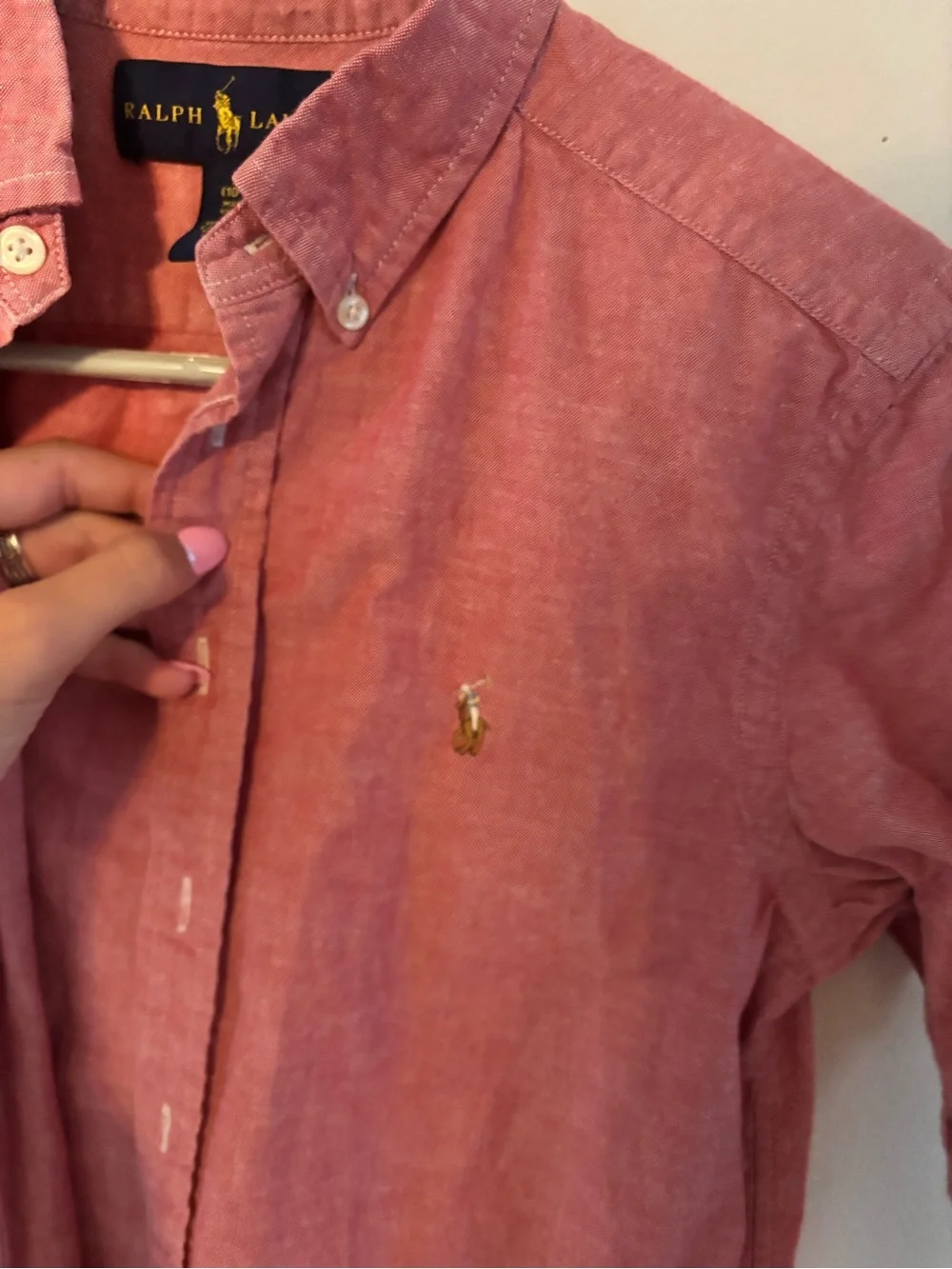 Ralph Lauren Boys' Dusty Red Button-Down Shirt